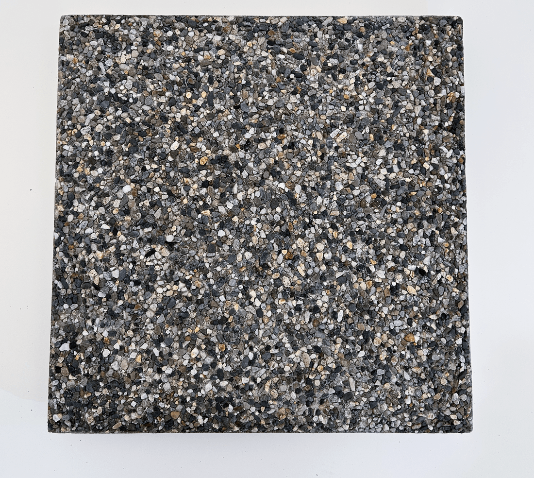 Exposed aggregate precast concrete patio slab by Rocky Mountain Concrete