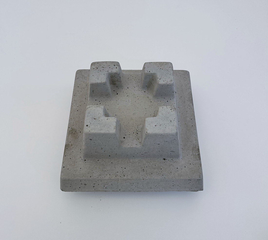 14-inch 4-way precast concrete deck block by Rocky Mountain Concrete