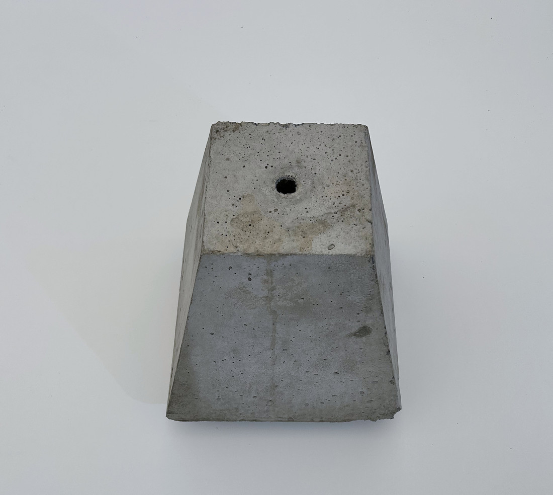 Precast concrete pier block for deck and shed foundations, by Rocky Mountain Concrete